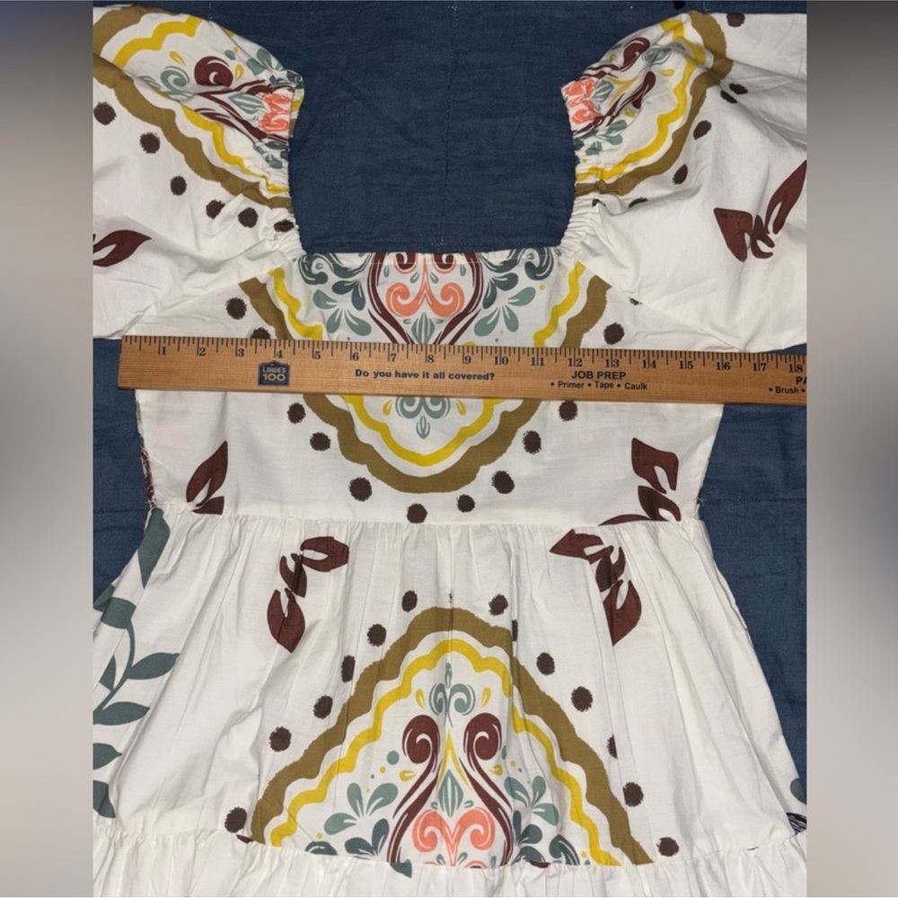 Meadow Rhodes Cotton Elegant White Bohemian Maxi Dress - Picture 3 of 6
